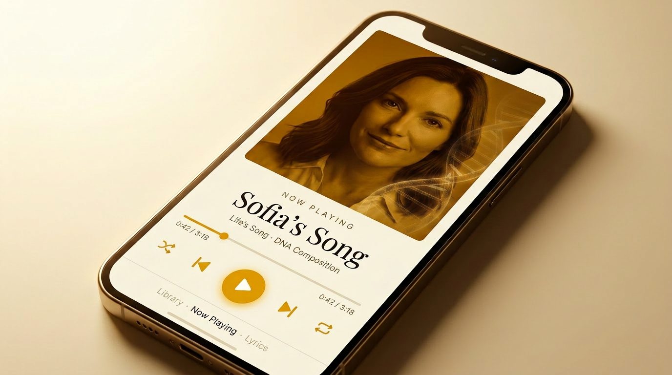 The Life’s Song player open on a phone
